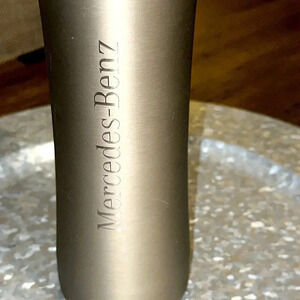 Mercedes-Benz Motors Stainless Steel w/Pop Up Straw Travel Water Bottle/ Cap Hat